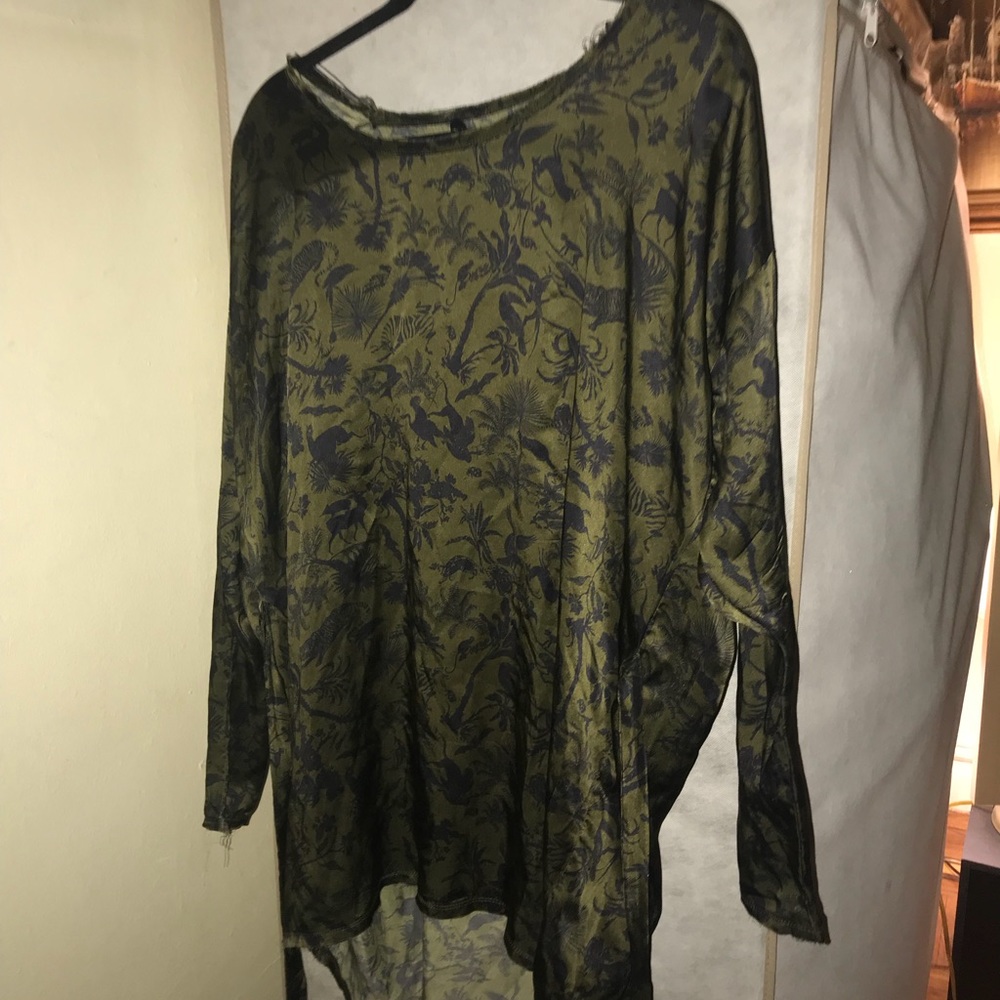 Diesel Black Gold Silk Dress